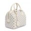 Louis Vuitton Limited Edition Gris Creme Damier Cubic Speedy Cube PM Bag (03)