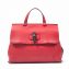 Gucci Red Leather Bamboo Daily Medium Top Handle Bag (01)