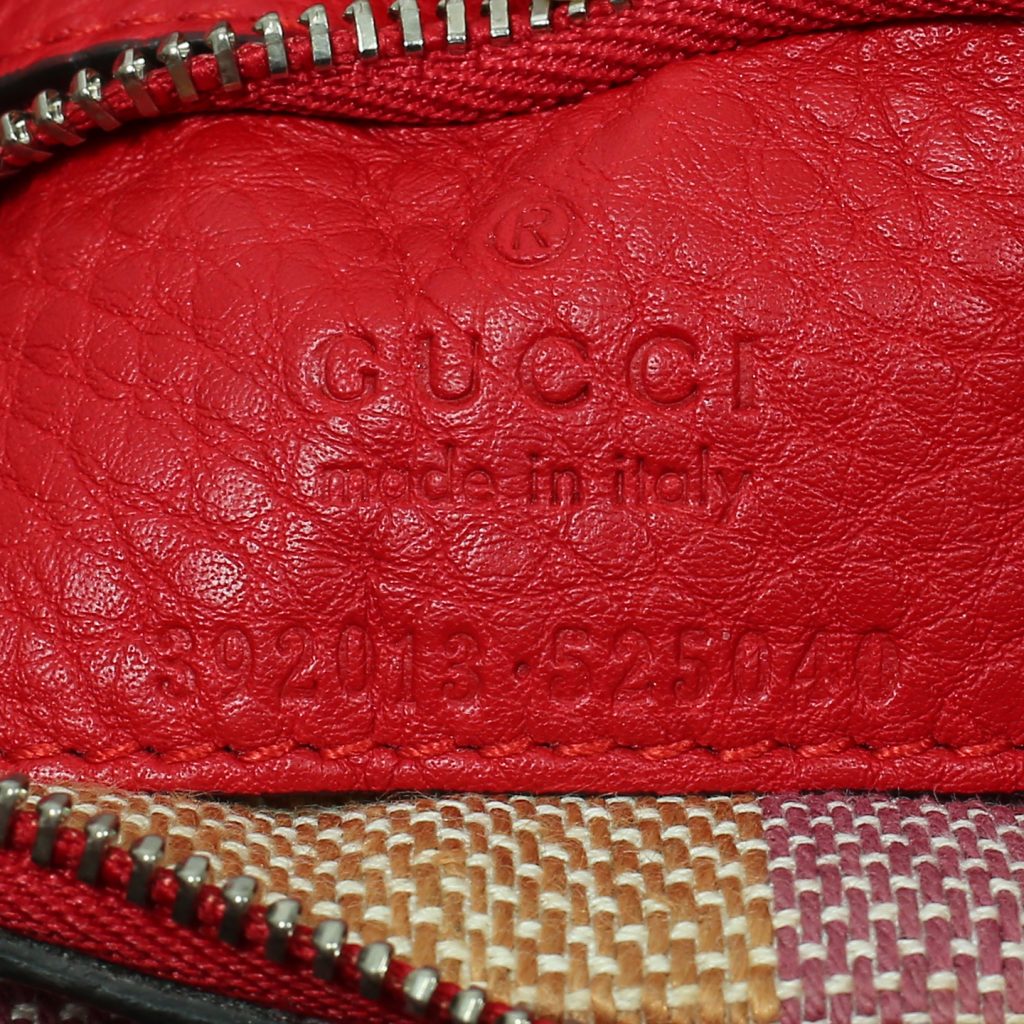 gucci red bamboo handle mini bag