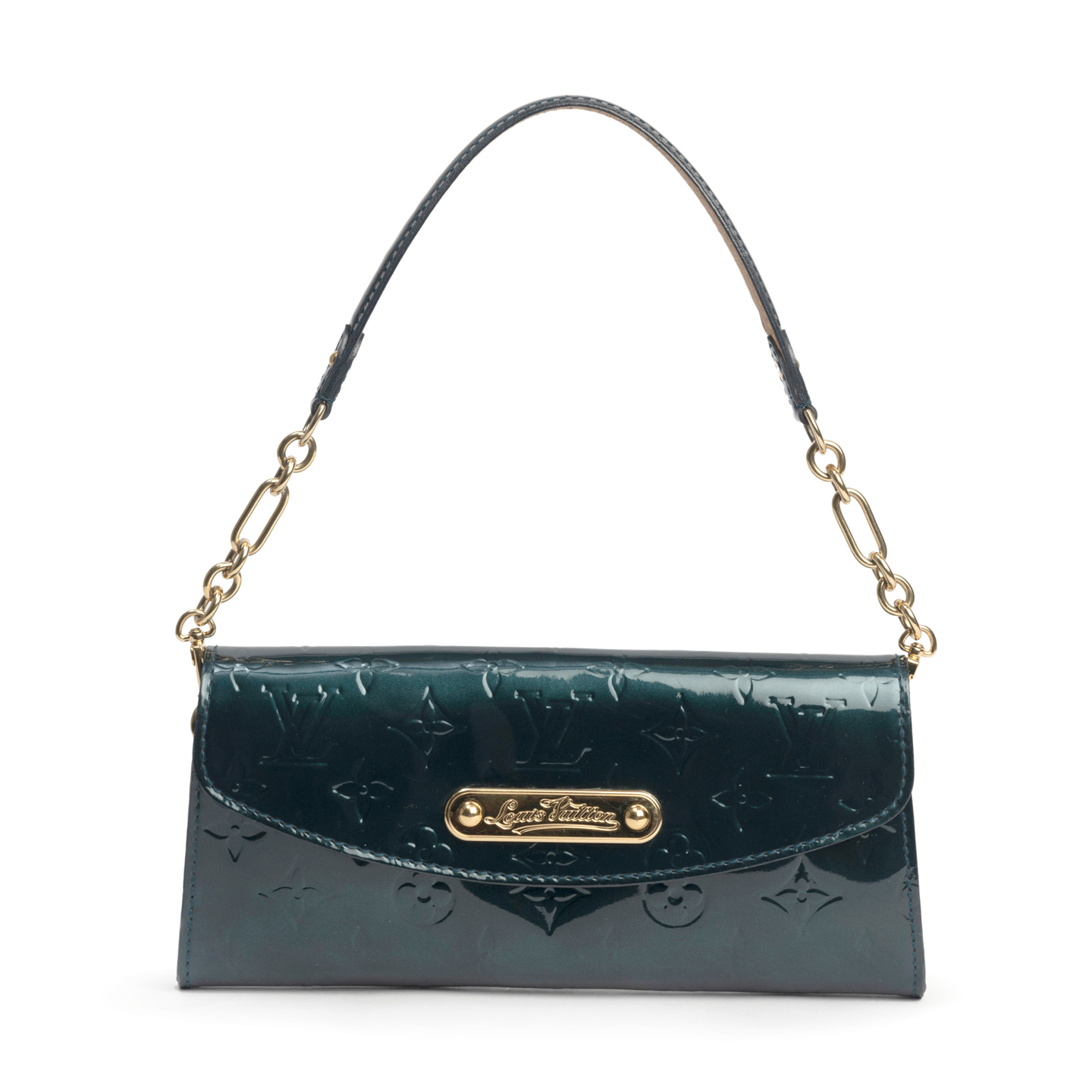 Sunset boulevard leather handbag Louis Vuitton Blue in Leather - 21920849