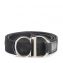 Dior Black Embroidered Diorissimo CD Buckle Belt (01)