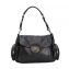Prada Black Leather Foldover Small Shoulder Bag (01)