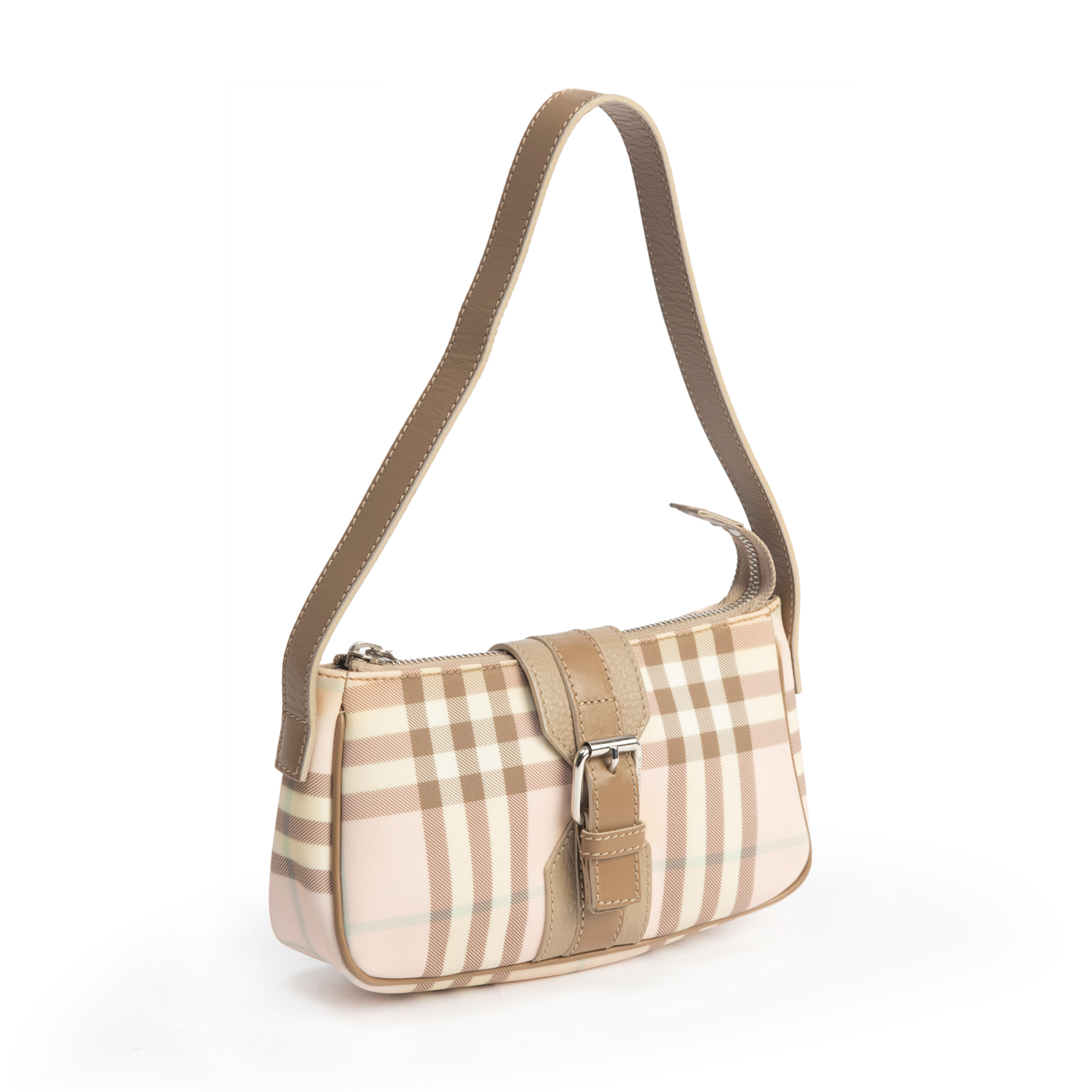 Burberry London Candy Nova Check Lola Barrel Bag - Pink Shoulder Bags,  Handbags - WBURL31556