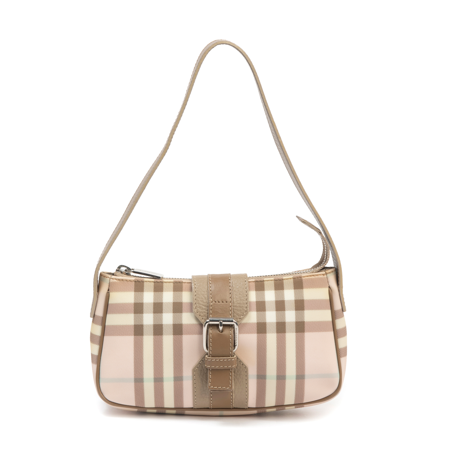 Burberry London Pink Nova Check Mini Shoulder Bag - LabelCentric