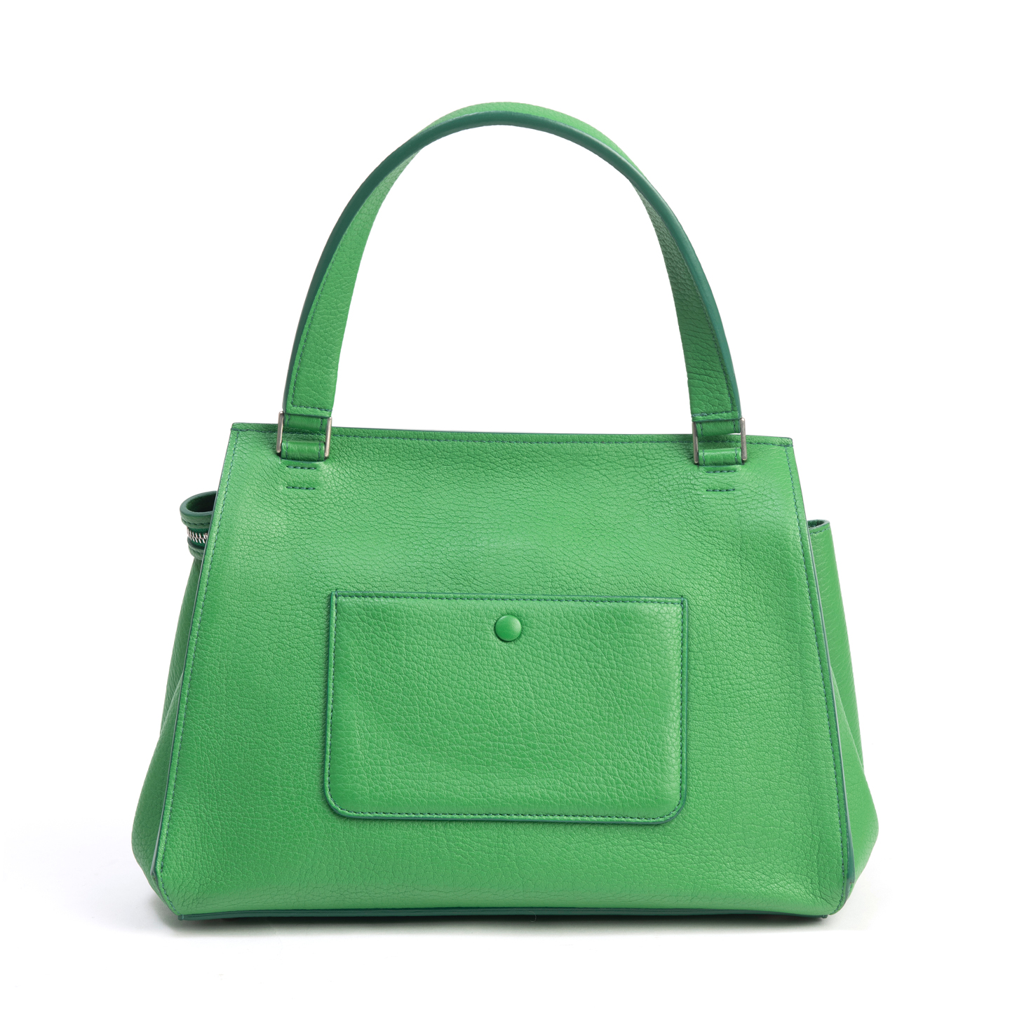 Celine Green Leather Medium Edge Shoulder Bag - LabelCentric
