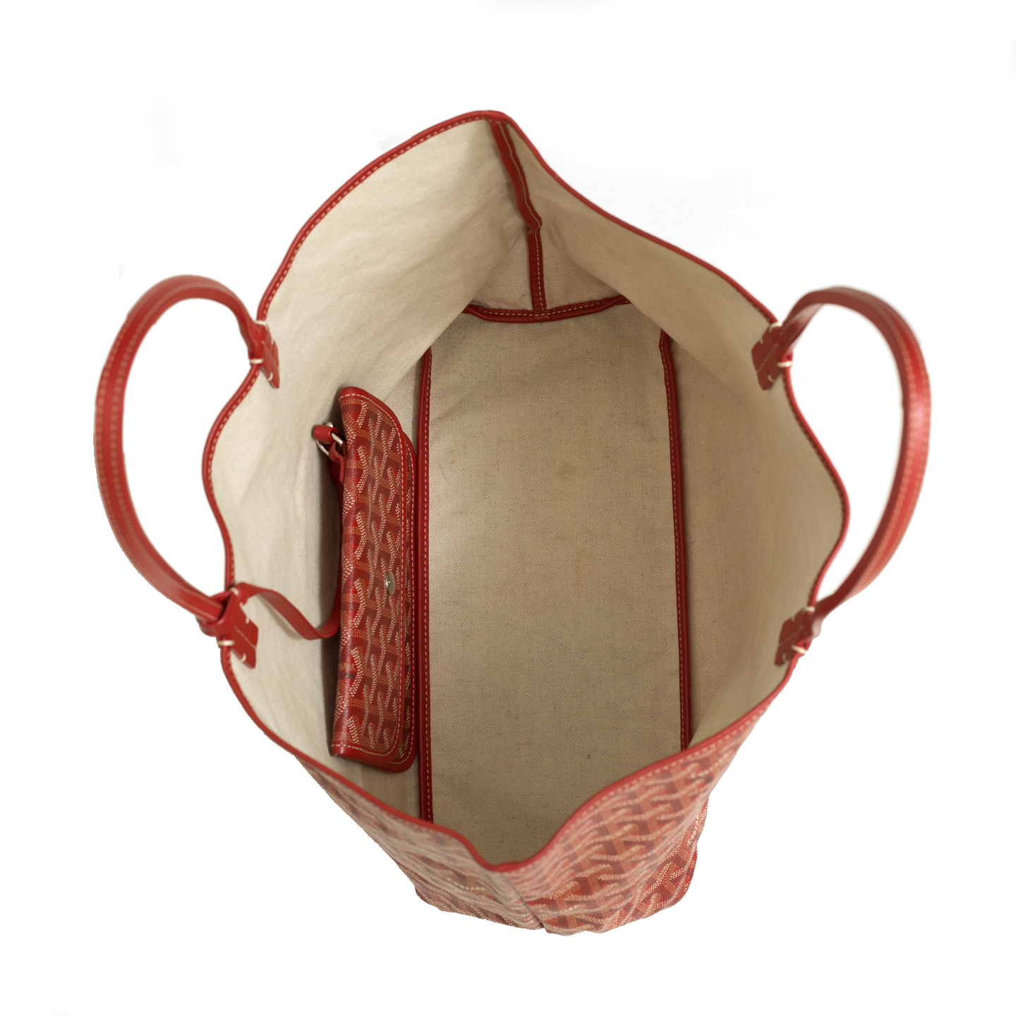 Goyard Goyardine St. Louis PM w/ Pouch - Red Totes, Handbags - GOY34001