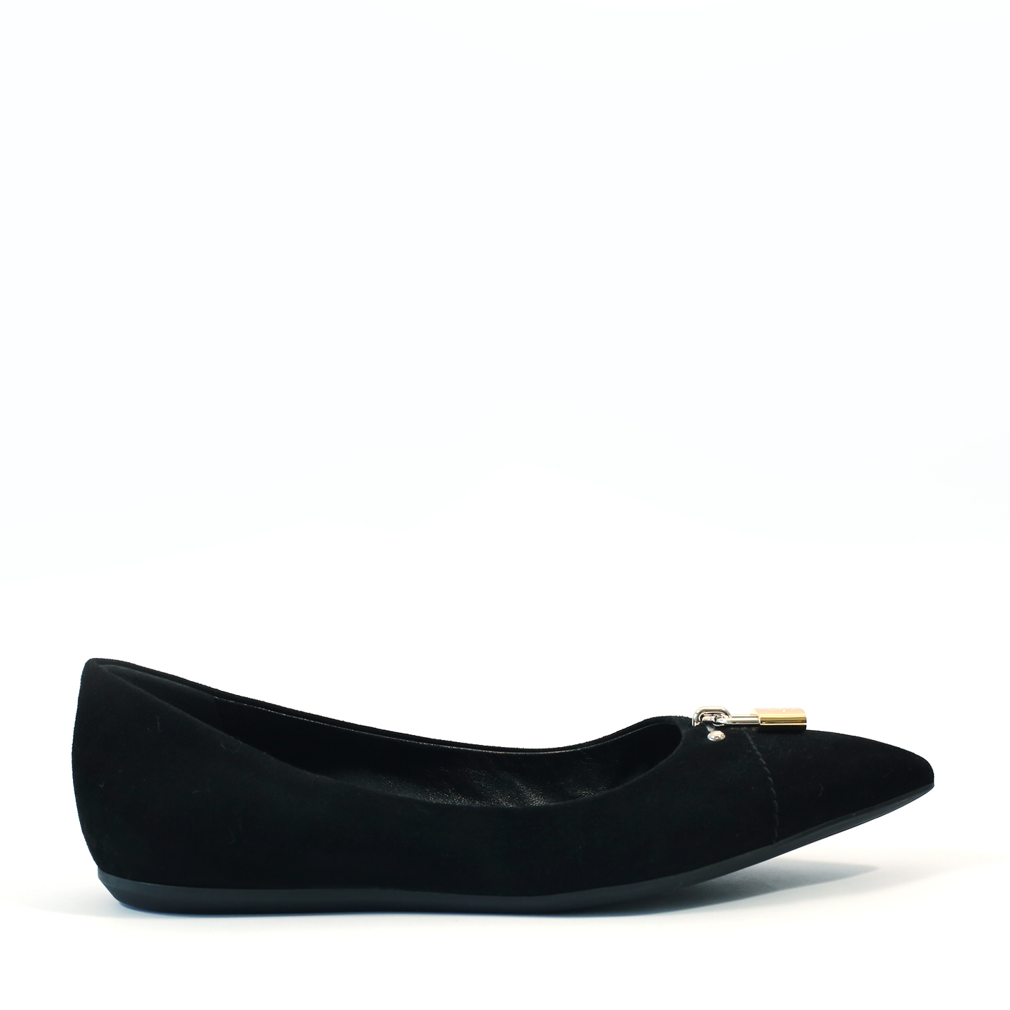 Louis Vuitton Black Suede Pinky Swear Ballerina Flats, Size 37.5 ...