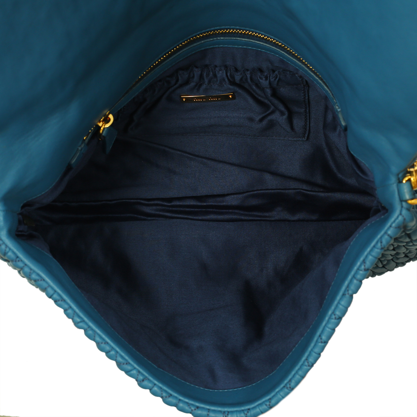 Miu Miu Blue Crystals Matelasse Shoulder Bag Leather ref.118816 - Joli  Closet