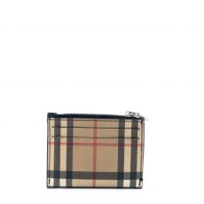 Burberry Vintage Check And Leather Zip Card Case (02)