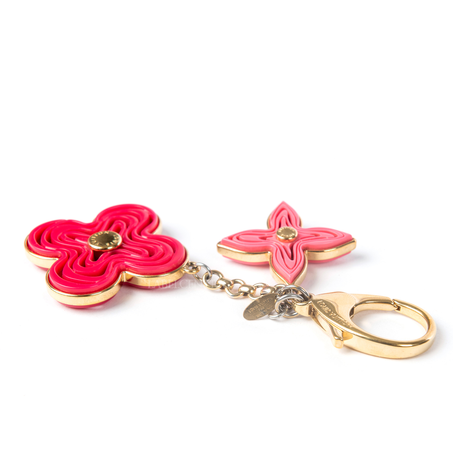 Louis Vuitton Pink Resin Naif Key Holder and Bag Charm - LabelCentric
