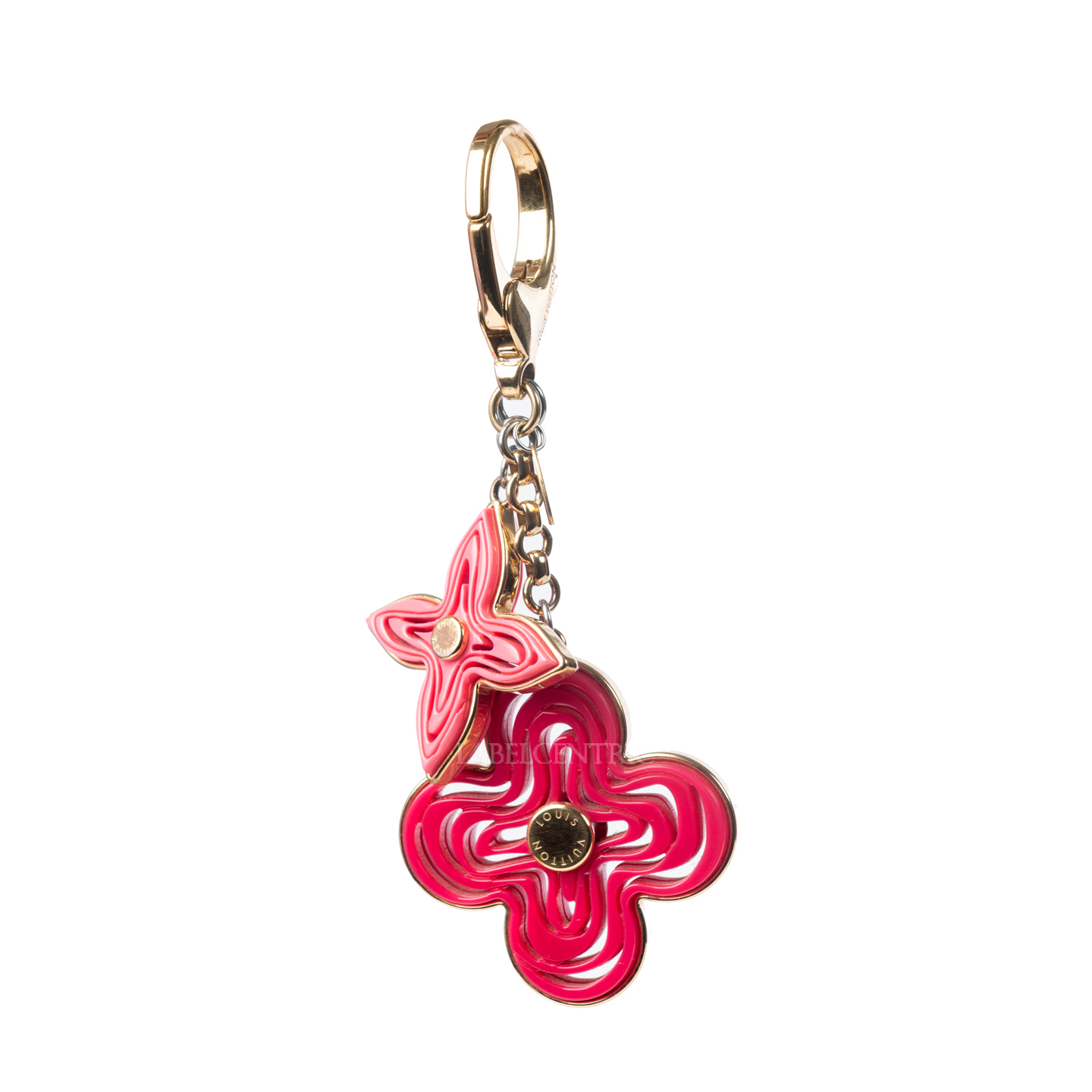 Louis Vuitton Pink Resin Naif Key Holder and Bag Charm - LabelCentric