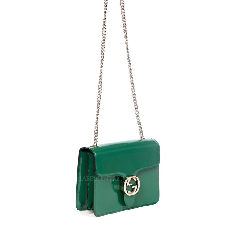 green gucci clutch bag