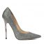 Jimmy Choo Anthracite Anouk Lame Glitter Pointed Toe Pumps (01)