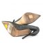 Jimmy Choo Anthracite Anouk Lame Glitter Pointed Toe Pumps (03)