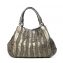 Prada Grey Tessuto Nylon and Metallic Silver Nappa Leather Stripes Bag (02)