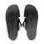 Versace Black Ostrich Leather Flat Sandals (04)