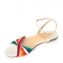 Christian Louboutin Multicolor Rainbow Ribbon Naseeba Latte Sandals (02)