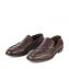 Salvatore Ferragamo Dark Brown Leather Dress Loafers (03)