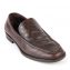 Salvatore Ferragamo Dark Brown Leather Dress Loafers