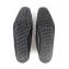 Versace Black Woven Leather Slip On Loafers (04)