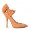 Giuseppe Zanotti Coral Suede Leather Pointed Toe Pump With Side Bow (01)