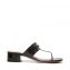 Gucci Black Liliane Patent Horsebit Thong Sandal (01)