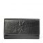 Yves Saint Laurent Black Patent Leather Belle de Jour Large Clutch