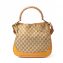 VINTAGE Gucci GG Canvas Bamboo Handle 2way Bag (01)