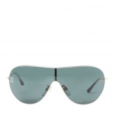 Chanel Black Metal Aviator Sunglasses with Swarovski Crystals 4122-B (02)