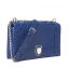 Christian Dior Blue Grained Leather Diorama Medium Flap Bag (02)
