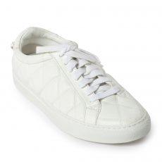 Givenchy White Quilted Leather Lace-up Sneakers (04)